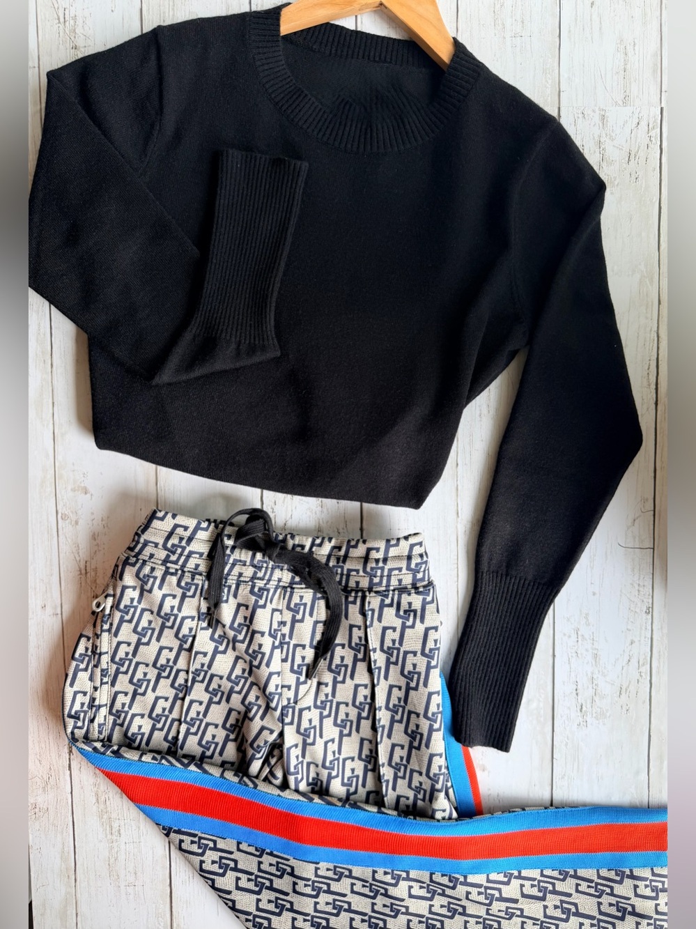 Pam & Gela Track Pants Joggers Side Striped Logo Size P